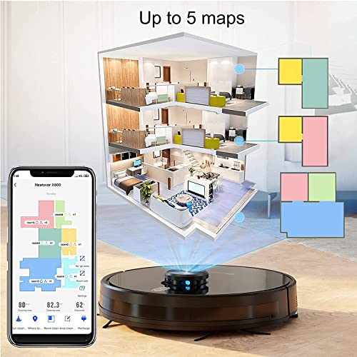 NEATSVOR Saugroboter-mit-Wischfunktion,4000Pa, X600 Staubsauger Roboter mit Laser Navigation,Saug-Wischroboter mit… - Image 6