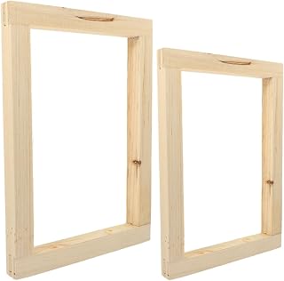 2pcs Wood Screen Printing Frame for Handbag and Tote Bag DIY