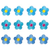 Amazon.co.jp: ワッペン アイロン アップリケ 2.1cm 小さい花 フラワー 