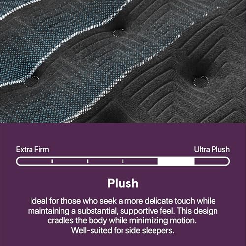 Beautyrest World Class Level Four Plush 15.25" Mattress - King Size - Durable Support, Pressure Relief, Cooling, Motion Separation; CertiPUR-US, 100 Night Sleep Trial and 10 Year Warranty