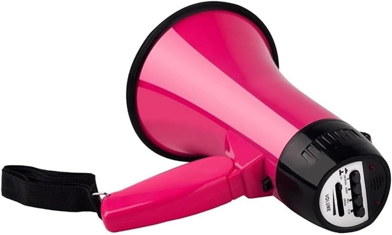 Handheld Megaphones Bullhorn Hand Megaphones Bullhorn Speaker with Siren Loud Speaker Bullhorn Speaker Loudspeaker Recording Handheld Megaphone Megaphone Speaker