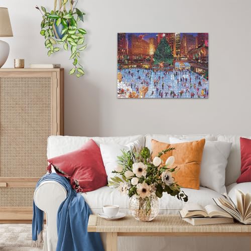 Puzzle 1000 pièces : Noël au Rockefeller Center Ravensburger France - vue 7