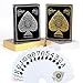 Produktbild 2 Pack Spielkarten Pokerkarten Plastik Wasserdichte Pokerkarten Playing Cards Großdruck-Spielkarten für Erwachsene,Profi Poker Karten Schwarz und Silber Poker Set for Kartenspiel Party Geschenk