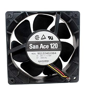 9G1224G1D04 Sanyo 12038 24V 0.50A 12cm high air volume high speed cooling fan 3Wire