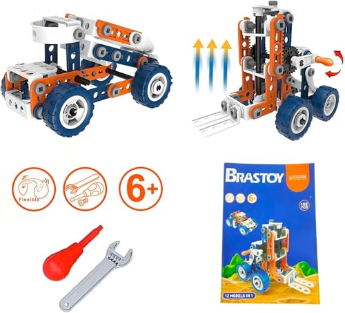 Blocos de Montar 152 Peças para Construção: Brinquedos Criativos, Educativos, Coloridos e Divertidos