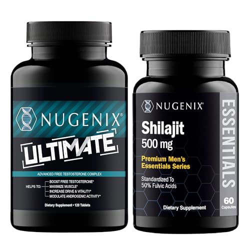 Nugenix Essentials Shilajit and Ultimate Testosterone Booster for Men