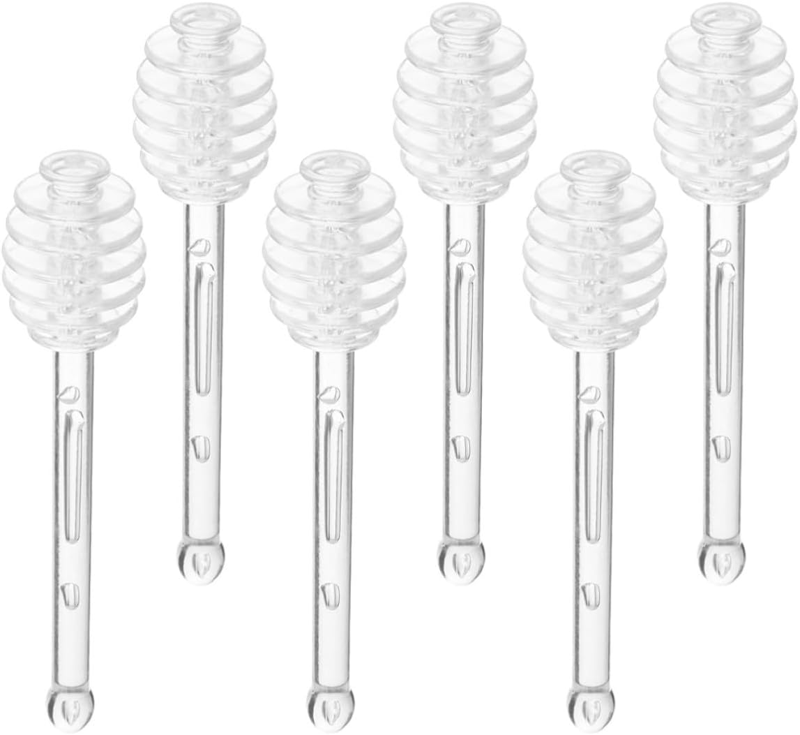 6pcs Honey Stirring Stick Ps Dipper for Easy Serving and Drizzling