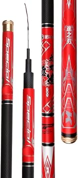Carbon Fishing Rod Telescopic Carp Rods Super Hard Ultralight 28 Tone Long Section Hand Pole 3.6m 3.9m 4.5m 4.8m 5.4m 5.7m 6.3m 7.2m Rivers Lakes Reservoirs Streams Size 4.8m