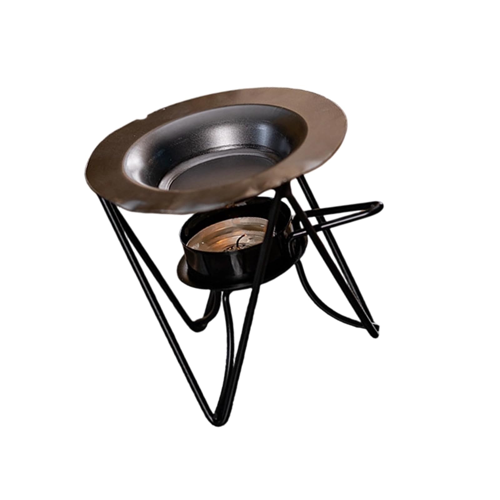 Buxuaaaa Scented Oil Burners Tealight Waxes Warmer, Metal Holder Diffuser Home Essential Oil Burners Waxes Melt