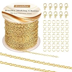 18K Gold Stainless Steel O-Shaped Chain 33 Ft