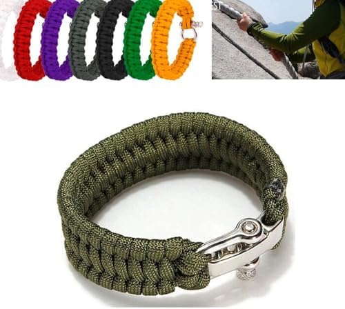 Adjustable Outdoor Paracord Survival Bracelet for Adventurers - Image 4