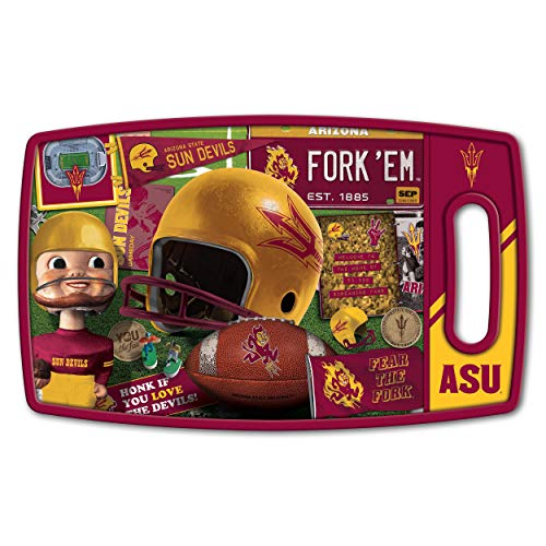 YouTheFan NCAA Arizona State Sun Devils Retro Series Cutting Board YouTheFan NCAA Arizona State Sun Devils Retro Series Cutting Board