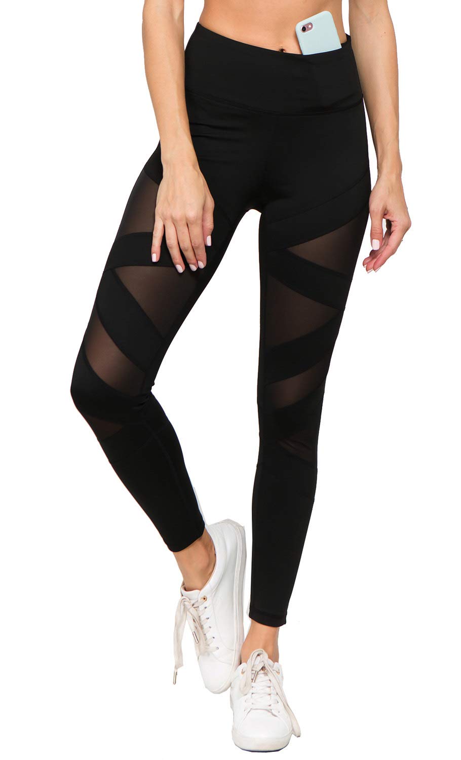 ACT827067_BLK_S Mesh Leggings