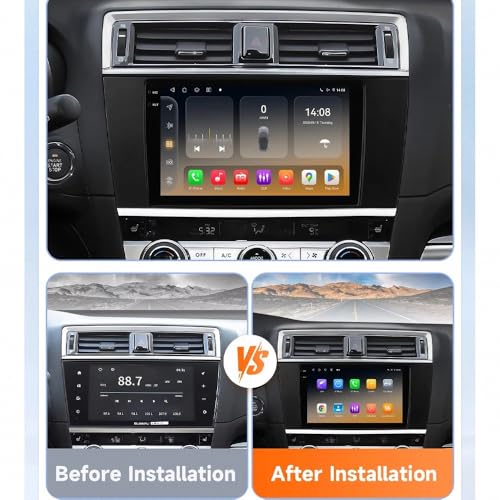 Radio GPS Subaru Outback 2015 con Android Auto y Cámara de Marcha Atrás 2