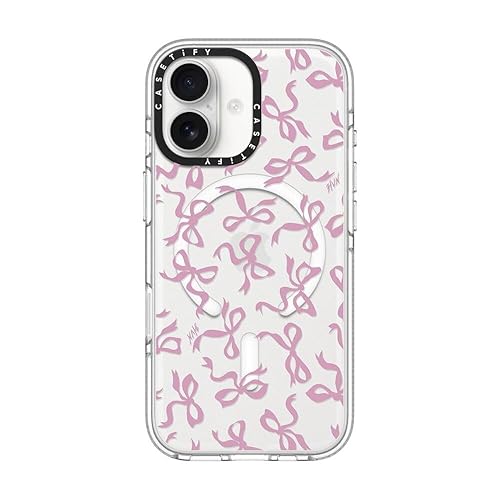 CASETiFY Clear iPhone 17 Case [Not Yellowing/Magsafe / 6.6 ft. 3X Military Grade Drop Protection] - Bows - Clear