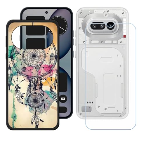 CongJiaLingXi�P�[�X �K�p���� Nothing Phone 4a (6.78") + �����K���X�X�N���[���ی�t�B���� �A���ȃ\�t�g�V���R���P�[�X�ی�TPU�J�o�[�̃P�[�X�J�o�[ - WZ5