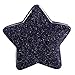 Rockcloud Pack of 4 Healing Crystals Star Shape Worry Stones Pocket Stone Hand Carved Ornamant Home Decoration, Blue Sand Stone