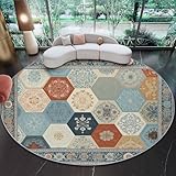 Tapis rond – Design moderne et adaptabilité décorative : Ce tapis rond se distingue par son style contemporain, ses teintes neutres et ses motifs élégants, s’intégrant parfaitement aux intérieurs scandinaves, bohèmes ou minimalistes. Placé sous une table basse, à côté du lit ou au centre d’un espace de détente, il structure visuellement la pièce tout en ajoutant une touche décorative harmonieuse