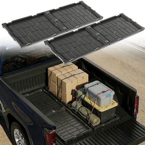 Sts.Ev01 STSEV01 Slide-Out Truck Bed Organizer Tray, Heavy Duty Pickup Cargo Storage Accessories for 5'5" Truck Bed & Longer Compatible with F150 RAM 1500 Toyota Tundra Silverado 1500 GMC Sierra 1500