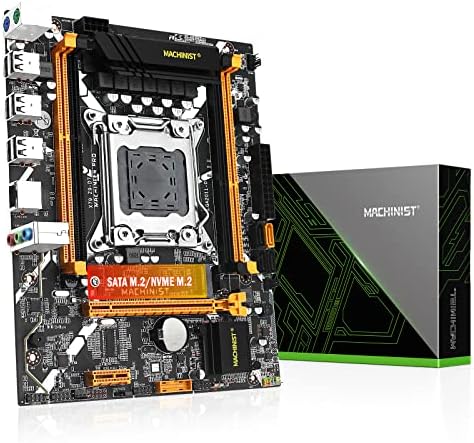 MACHINIST X79 Micro ATX Motherboard, LGA 2011 (Intel 3th Gen) Server Gaming Motherboard (PCIe 3.0, NVME/SATA M.2, Dual Channel DDR3, SATA 6Gb/s) for Intel Xeon E5 V1/V2, Core i7 Processor