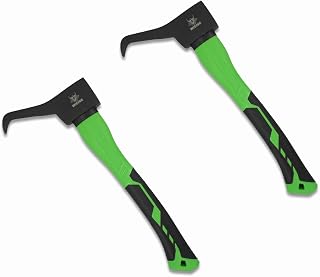 WICING Hookaroon 15 Inch, Pickaroon Forged Steel, with Anti-Slip & Shock Reduction Grip, for Log Lifting and Moving Wood Firewood Tool - Pack