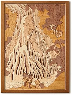 KINOWA Ukiyoe Art Kit Kiharie Kirifuri Waterfall at Mt. Kurokami in Shimotsuke Made in Japan