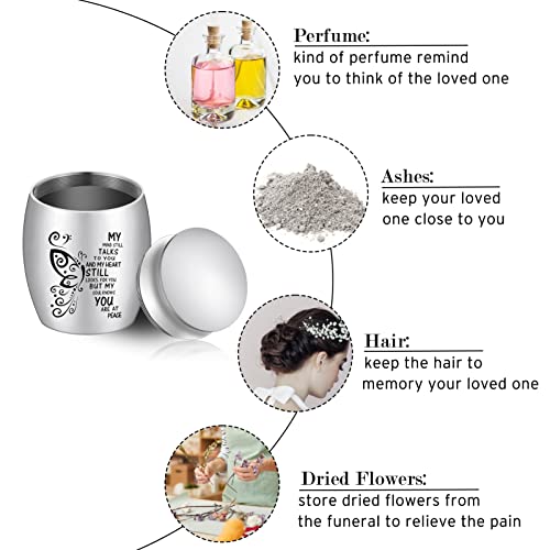 image for SOITIS Small Keepsake Urn for Human Ashes - 1.57 Inches Butterfly Mini