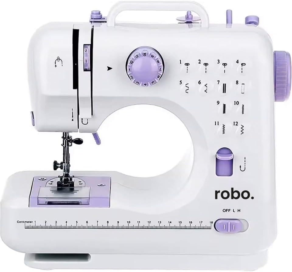 ROBO 12 Fonksiyonlu Dikiş Makinesi, Beyaz, 2 Yıl Garantili, 5060 Hz