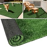 TOOKOO Artificial Grass Outdoor Rug - 4FTX6FT Turf Mat Fake...