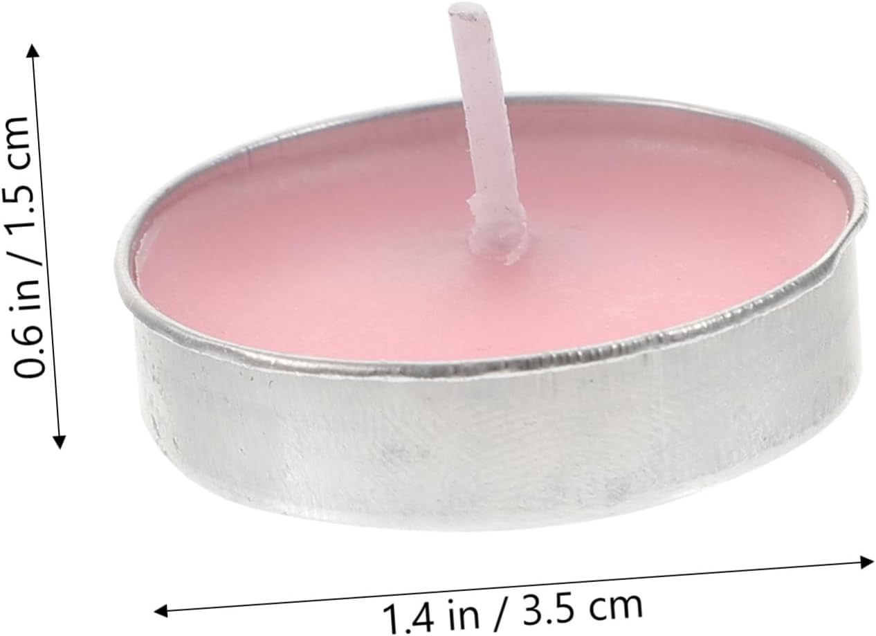 10pcs Pink Floating Candles Flameless Wedding Decorations Small Disc Candles for Wedding Party Events Floating for Decorations