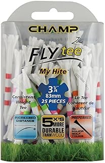 Champ My Hite Fly Golf Tees 3 1/4 Inch 83 mm. Mixed colours.