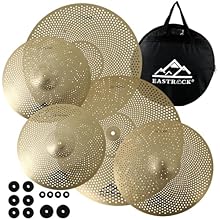 Excellent Quality: This silent cymbal is made of high-quality alloy material,which is strong and durable,the whole surface is polished,and the surface and edges are smoother.Small holes in the face allow it to produce a detailed and clear cymbal soun...
