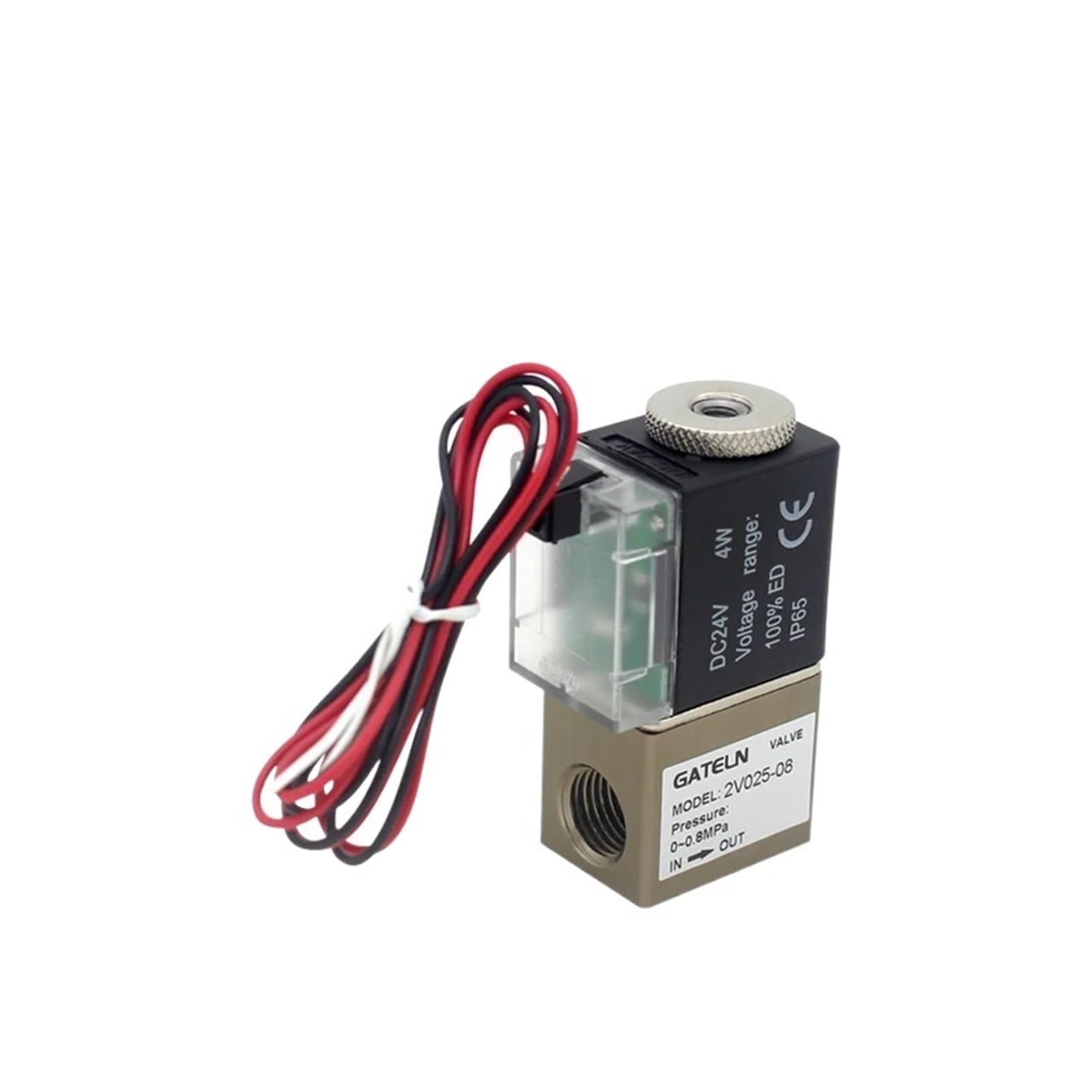 Électrovanne pneumatique 1/4" BSP pour automatiser un système de tri et convoyage d'atelier