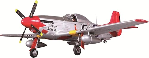 FMS P-51 Mustang Red Tail RC Airplane 6CH 1700mm 669 Envergadura con solapas LED retráctiles PNP Warbird