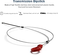 Vista 2 de Varilla medidora de transmisión con instrucciones para herramienta de nivel de fluido Dodge Jeep con marcas de fácil lectura OE # 917-327 8863B