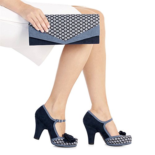 Ruby Shoo Prague sac à main bleu idéal pour vos cérémonies et soirées