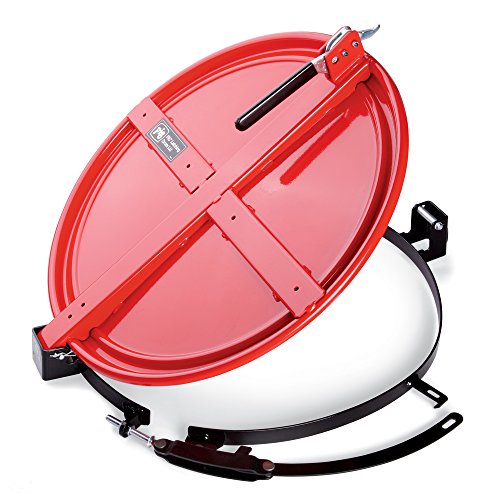 PIG Drum Lid | Latching Drum Lid with Fast-Latch Ring | For 55 gal Steel Drums | Red | DRM1072-RD