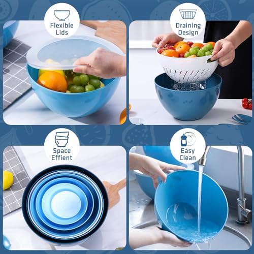 Set de 14 Tazones para Mezclar con Tapa LUXEAR miniatura 6
