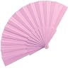 eBuyGB Folding Handheld Pretty Hand Fan Wedding Party Accessory Pocket Sized Fan For Wedding Gift,DIY Decoration, Summer Holidays, Home Décor,Black