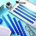 Avenuebool 24 Pcs Blue Magnetic Borders for Classroom Whiteboard Shine Scalloped Chalkboard Bulletin Board Borders Trim Magnetic Classroom Strips Decorations for School Office