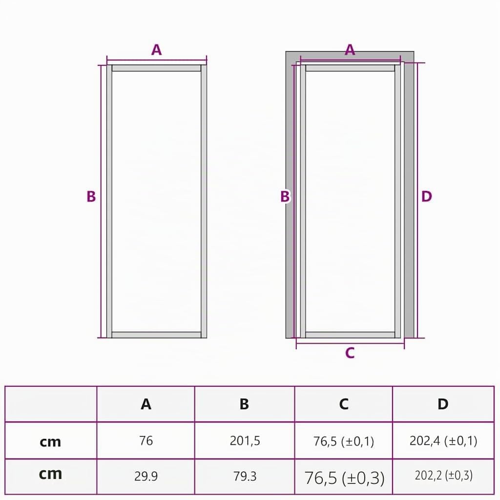 Porte d intérieur Noir 76x201,5 cm Trempé verre aluminium fin