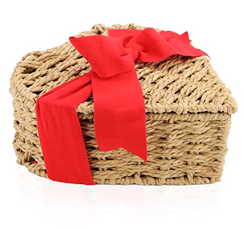 Easter Heart Shaped Gift Basket, Special Assorted Chocolates And Cookies, Heart Shaped Basket For Couples, Men, Women, Wife, Husband, Boyfriend, Girlfriend #TOP4