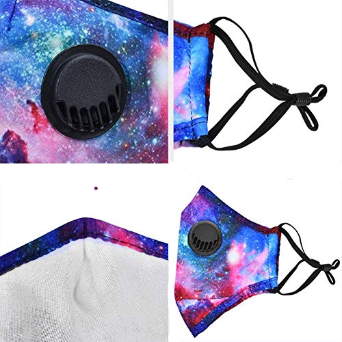 Kellykessa 8 Pack Washable Stylish Covering Face Mask With 20 Cotton Filter Sheet,Washable Reusable Protection Cover With Breathing Valve #TOP1