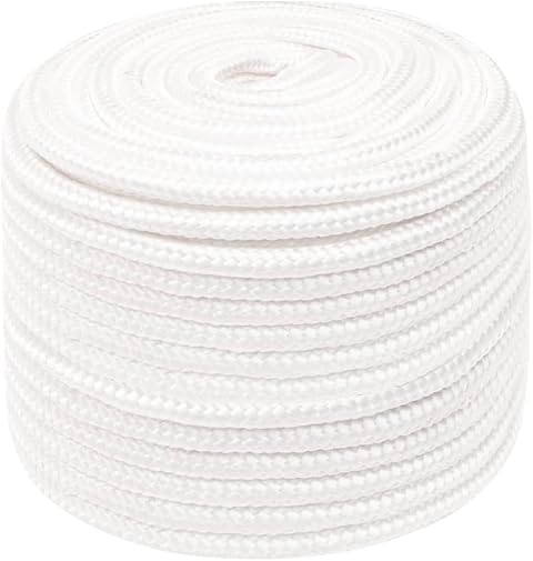 vidaXL Bootsseil Ankerleine Festmacher Tauwerk PP Leine Seil Tau Polypropylenseil Geflochten Flechtleine Weiß 14mm 250m Polypropylen