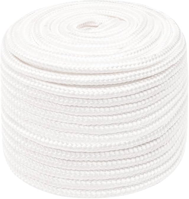 vidaXL Bootsseil Ankerleine Festmacher Tauwerk PP Leine Seil Tau Polypropylenseil Geflochten Flechtleine Weiß 14mm 250m Polypropylen