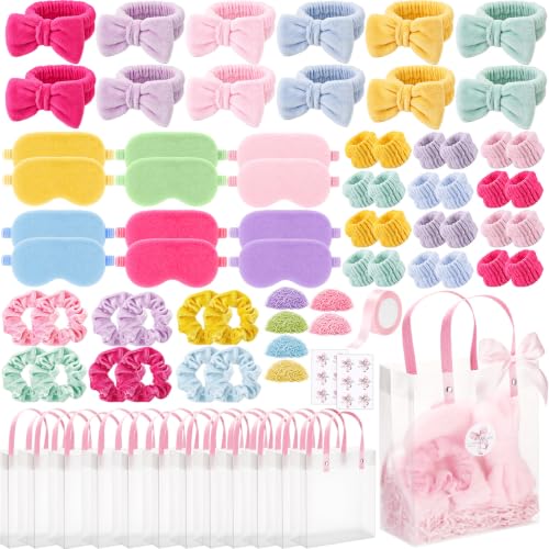 Suncalla 81 Pcs Colorful Spa Sleepover Party Favors for Girls Birthday