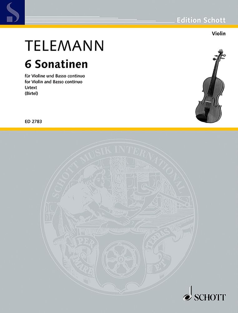 6 Sonatines: New edition/Urtext. violin and basso continuo.      Sheet music – January 1, 2000