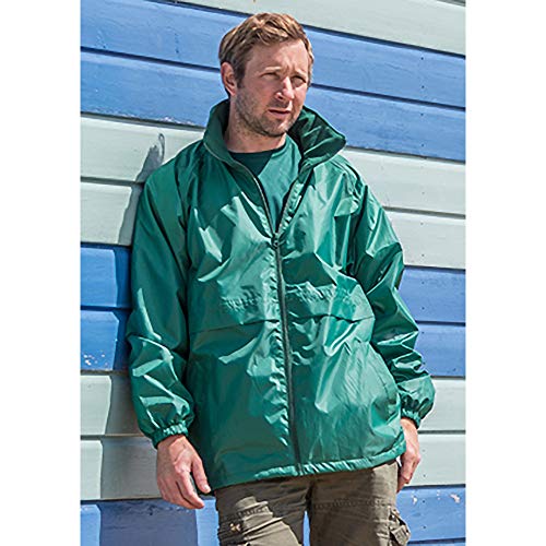 Result Mens Core Adult Windcheater Water Windproof Jacket (Xl) (Black) #TOP4