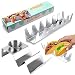 YuChiSX Porte-Tacos, Paquet de 2 Support de à Tacos, Acier Inoxydable Taco Holder, Porte de Tacos Antirouille en Forme de Vague, Supports de Plateau à Tacos, Contient 6 Tacos Maximal