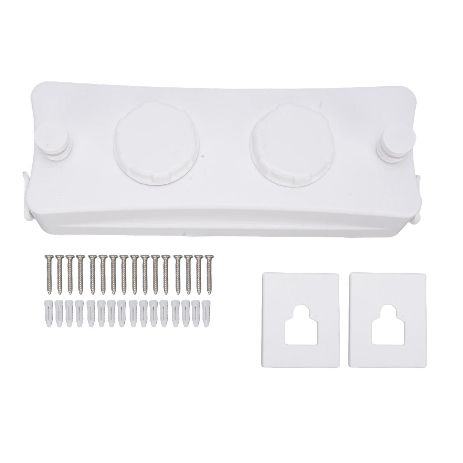YUYTE Ausziehbare Wäscheleine aus Edelstahl 304, Platzsparende, (White)
